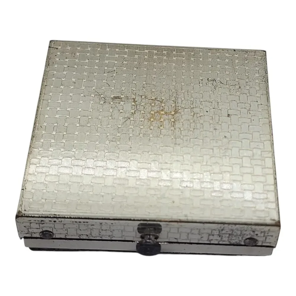 Vintage Dorset Fifth Avenue Jeweled Rhinestone Powder Compact Mirror Puff Case